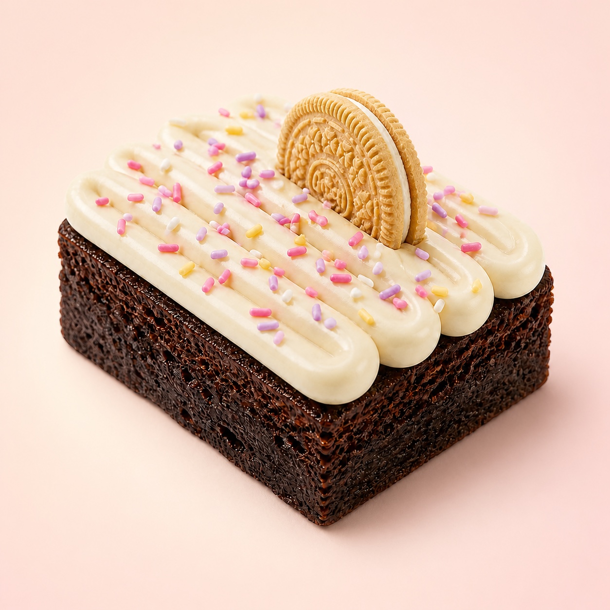 Birthday Cake decorated brownie